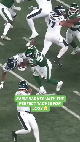 laid the boom 💥 #zairebarnes #newyorkjets #nfl @New York Jets 