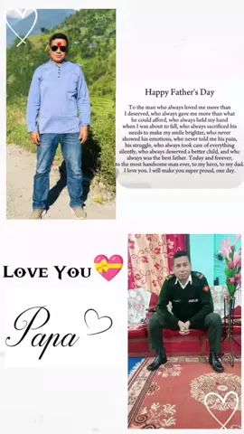 #CapCut #happyfathersday #prouddaughter #fyp#loveyoupapa😘♥️😘 @Ganesh @stha @Sarika _stha4185 