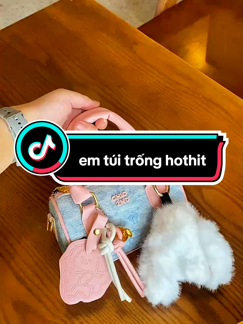 Túi trống cute hothit tặng kèm charm 4 món 😘 zá lại hạt rẻ #7x 🐠😚😚 #tuitrong #sieuhot #xh #vairal 