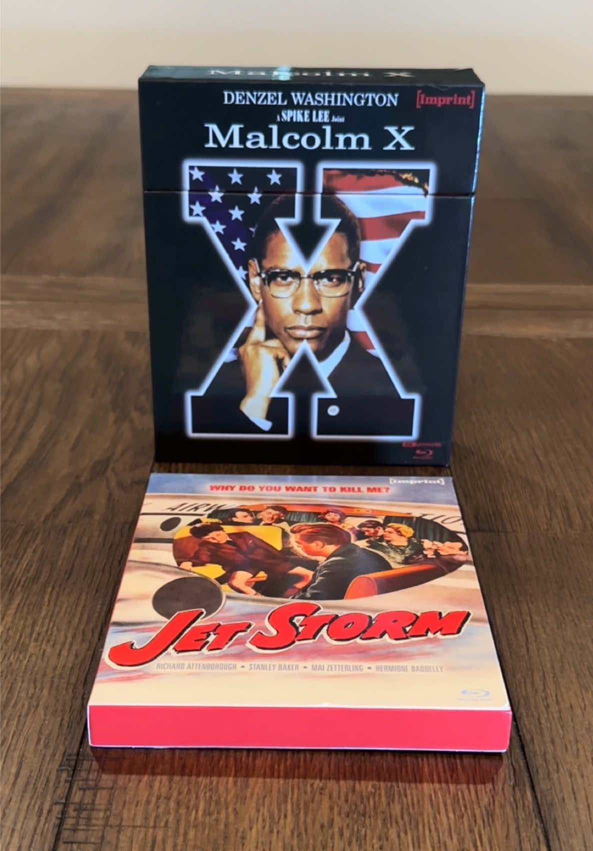 Imprint Films New Releases: • Malcolm X (1992) – 4K UHD + Blu-ray Limited Edition Hardbox – Imprint Collection #427 • Jet Storm (1959) – Blu-ray - Imprint Collection #437 #imprintfilms #4KUHD #bluray #physicalmedia #collector 
