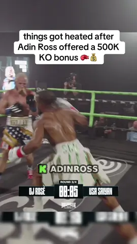 things got heated after Adin Ross offered a 500K KO bonus 🥊💰 #adinross #fyp #boxing