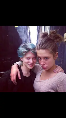 i love this trend! #blueisthewarmestcolor#adeleexarchopoulos#leaseydoux  