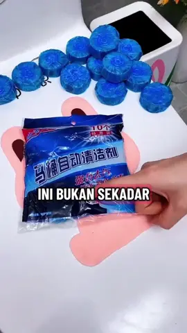 Tablet biru pembersih toilet 😍 #pengharumtoilet 