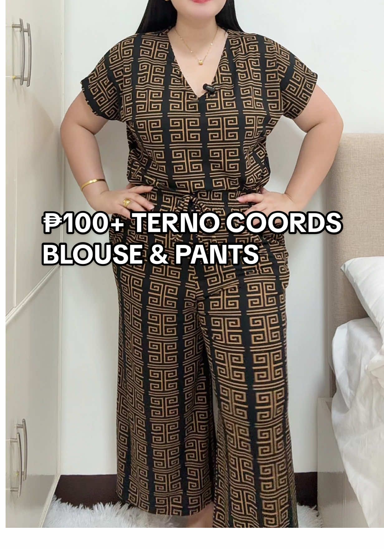 Slay in style without overspending! Terno coords blouse + tokong pants—comfy, classy, and only ₱100+! | DISCLAIMER: PRICES MAY VARY AFTER THE PROMOTION ENDS #terno #ternooutfit #coords #coordinates #ternoset 