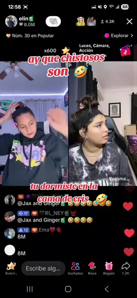 la flaca cuenta que le iba  aser como un regalo a Ross pero que no encontraron caja grande 🤣##@elin#💜💚🧃🕷😂🤭 