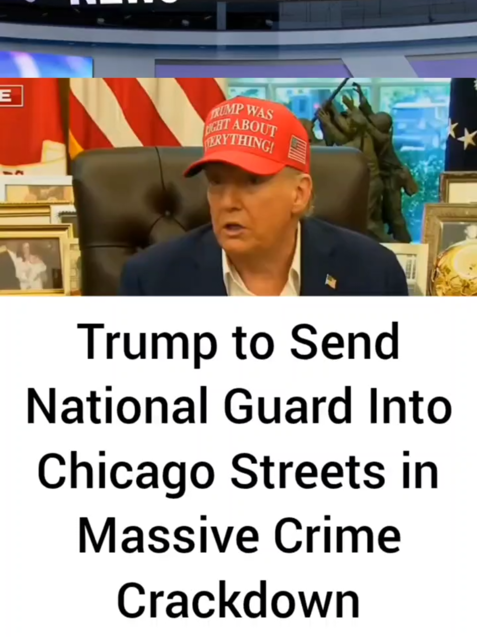 Trump to Send National Guard Into Chicago Streets in Massive Crime Crackdown #Chicago #crime #trump #nationalguard #breakingnews 