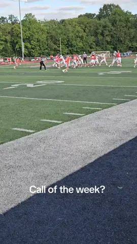 Jack Gonzalez one of his two interceptions. Was he inbounds? #fyp #ref #football #highschool #indiana 