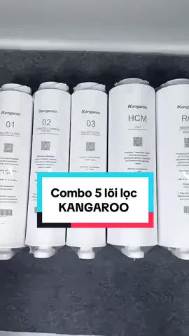 Combo 5 lõi lọc nước dùng cho máy lọc nước Kangaroo KG400HU, KG400HD, KG400US …#tongkholocnuocchinhhang #viralvideo #loilocnuoc #kangaroo #locnuoc 