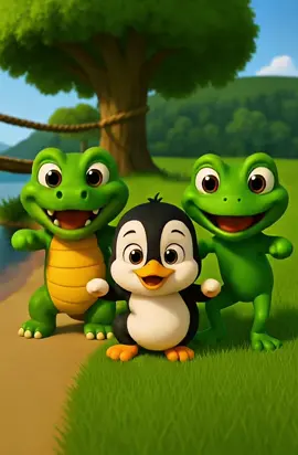 Video completo en YouTube moto pingüino - diversión en el río con amigos #entretenimiento #infantil #motopinguino 
