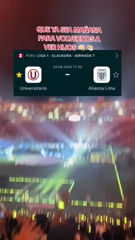 Que ya sea mañana para volvernos a ver las caras porque hijos nuestros nacieron e hijos nuestros morirán... Y dale U toda la vida csm 💛❤️ 1934-1987-1999-2009-2023 nosotros traumamos a tu abuelo a tu papá a ti y a tus hijos en color y full 4k 🤪 #universitario1924 #YDaleU #universitariodedeportes #Universitario #alianzalima 