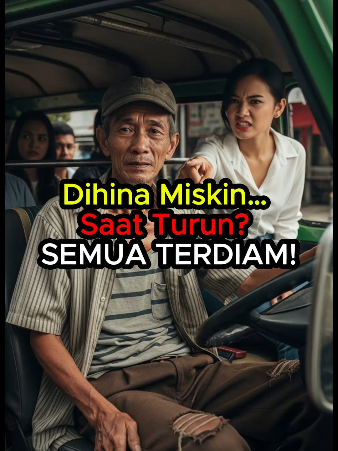 Sopir Angkot Dihina Miskin… Tapi Saat Turun, Semua TERDIAM! #kisahnyata #shorts #reelsindonesia #inspirasi #storyindonesia