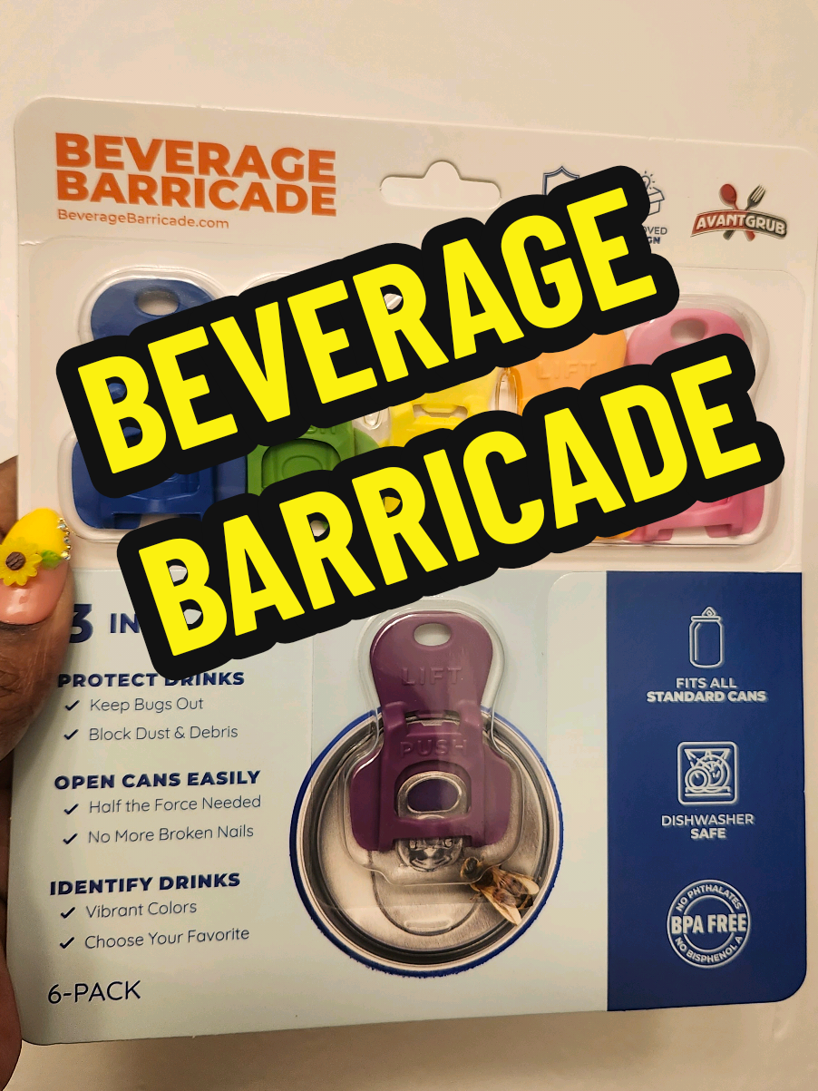 Avant Grub Beverage Barricade, Easy Tab Opener & Drink Protector, Colorful 12-Pack, Shields Soda/beer From Bugs & Dust, Ideal for Parties • Beverage Protection Tabs • Protect Your Drinks! #bottleopener #candrinkopener  #usefulgadgets #sodaopener 