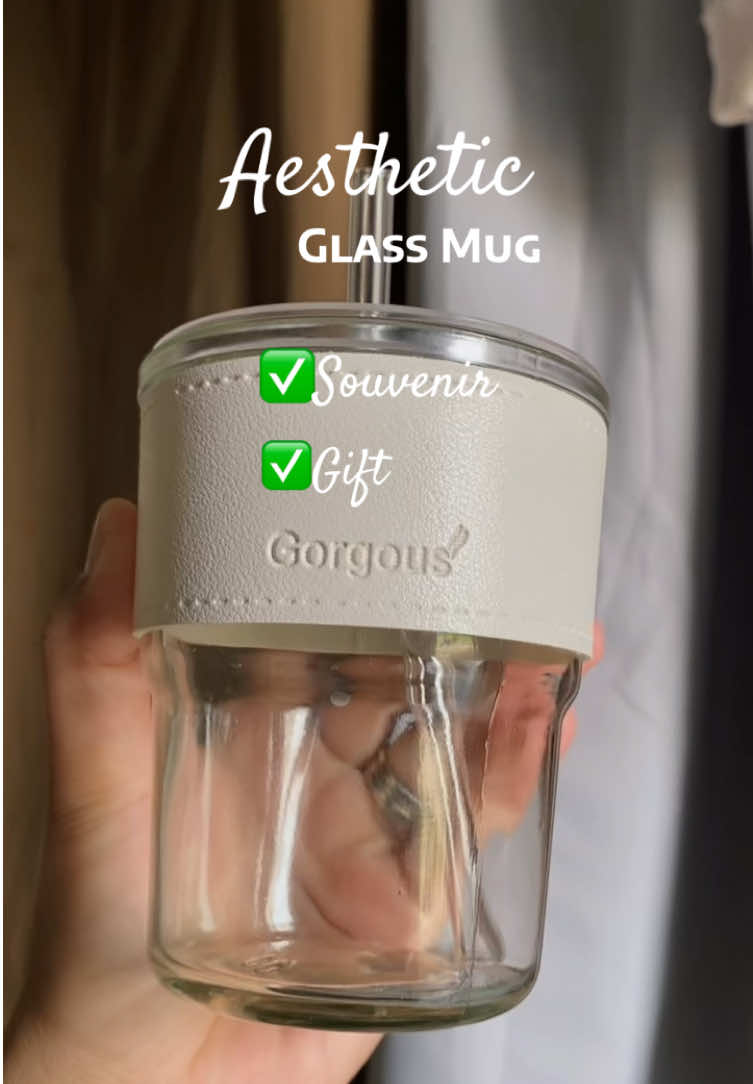 ✨Aesthetic Glass Mug with Straw ✨ Pwedeng pwedeng maging souvernir dahil 29 pesos lang eto🥰 grabeee ang ganda✨ #souvenir #souvenirs #glassmug #mug #aesthetic #souvenirmug #fyppppppppppppppppppppppp #bestgift #gift #mug #glassmugswithstraw 