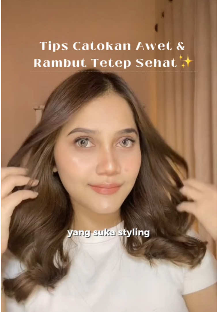 tips curly-an awet seharian plus rambut shiny✨ #beautytips #haircare #rambutsehat  