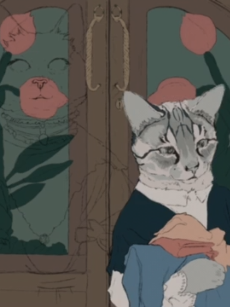 // unfinished animation // Unfortunately I won't be able to finish it because my tablet died, and I couldn't save all my projects and drawings  The positive side is that I'm going to turn it a little more into traditional and paper animation, I could start the Lover Rock animation from the beginning  the animation may be a little misunderstood, the most important scene unfortunately lacks all its information, I also added my sister's cat to the animation (the one that makes the crown fall)  her name is 