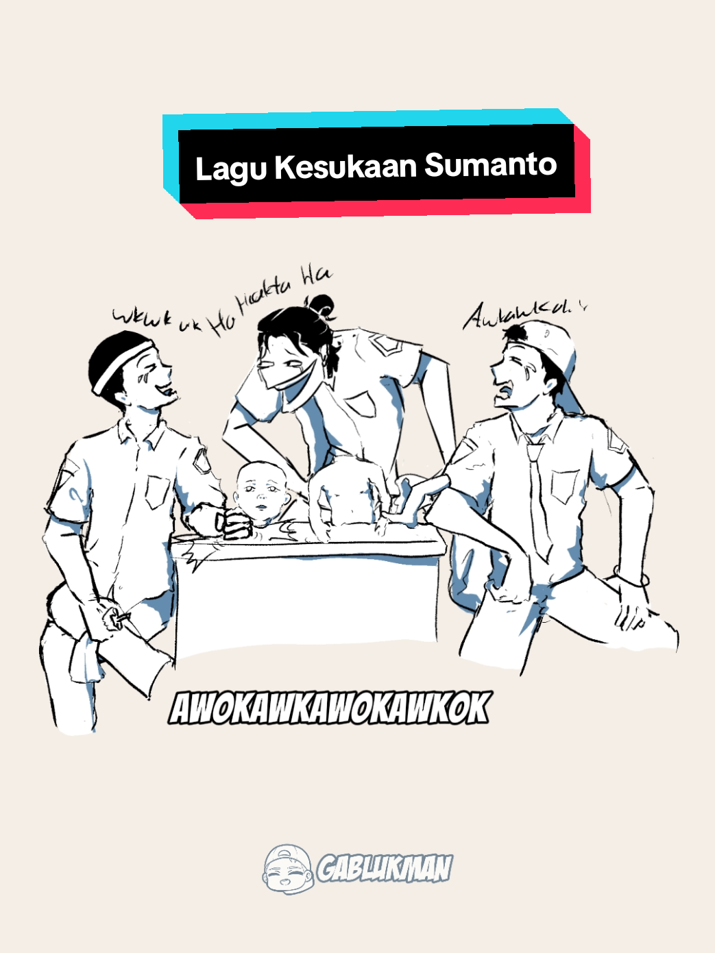 kayanya itu lagu anak-anak deh   #jokes #videolucu #animasi #gablukman #cokipardede 