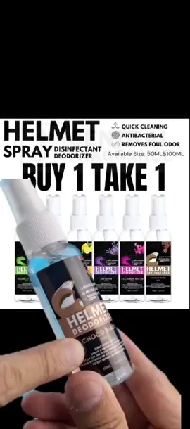 Helmet spray #helmetdeodorizer  #helmetspraydeodorizer  #helmetspray  #helmetdisinfectant  #helmetrefresher 