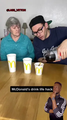 McDonald's drink life hack.                                                                            #lifehacks #mcdonaldshacks #lassvitton #mcdonaldsccsing 