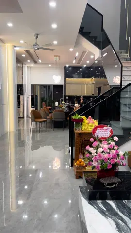 Không gian phòng khách công trình 1 Trệt 2 Lầu vừa bàn giao đường số 6 KDC Minh Thắng P9 #AnLộcPhát 