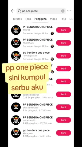 pp one piece sini kumpul serbu aku #pponepiece #pponepiceviral