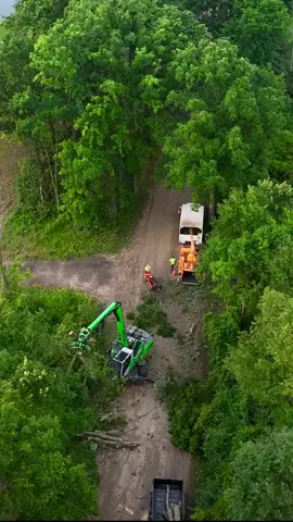 Make your team as strong as it can be with the right tool for the right job #treework #heavyequipment #equipment #treeremoval #sennebogen #treeservice#sennebogen718