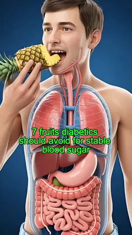 7 fruit diabetics should avoid for stable blood sugar #DidYouKnow #nowyouknow #fyp #usaus #healthtips 