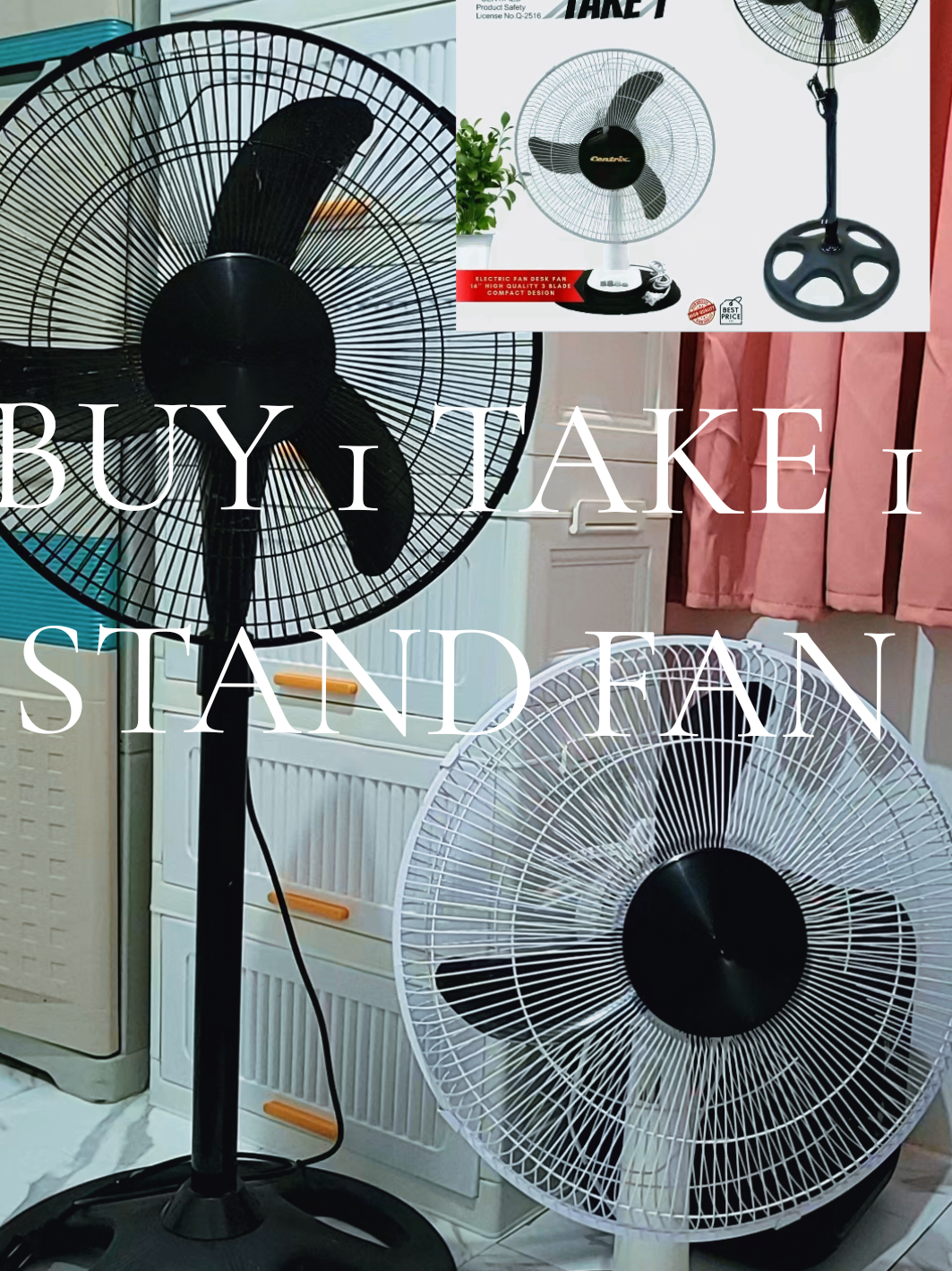 buy 1 get 1 electric stand fan  #electricfan #standfan #centrix #fyp 