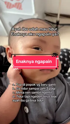 Isi pikiran bayi tiap ayah sama ibu udah teler ngantuk pengen tidur. Coba dijawab dulu bunnnn 🥹 #newborn #ceritanewborn #bayilucu 