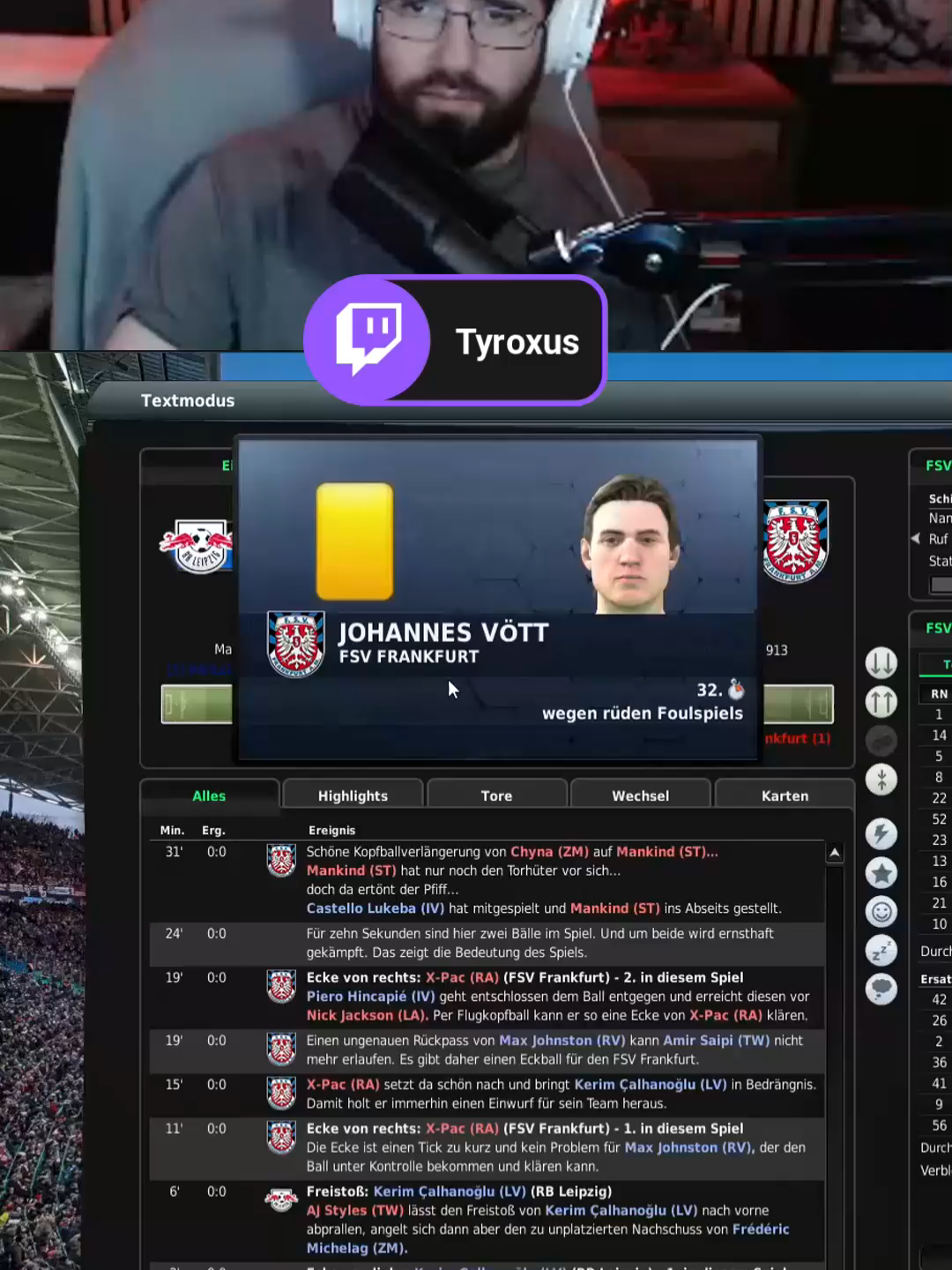 Völlige Eskalation #twitch #Livestream #vod #clips #Stream #livestream #Horizon #HorizonForbiddenWest #Simulation #FIFAManager #FootballManager #FSVFrankfurt #FM25
