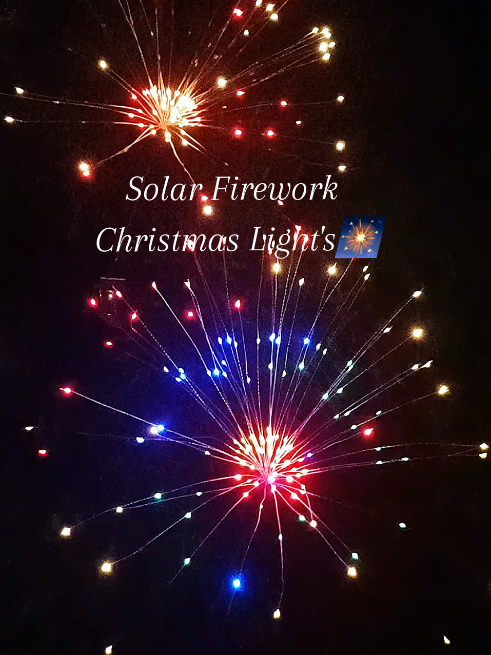 Solar Firework christmas light's‼️isa ito sa gingwa ntin pmpailaw sa garden ang gnda tlga🎇🥰#fireworklight #solarfirework #solarfireworkslight  firework light  solar firework light  christmas light