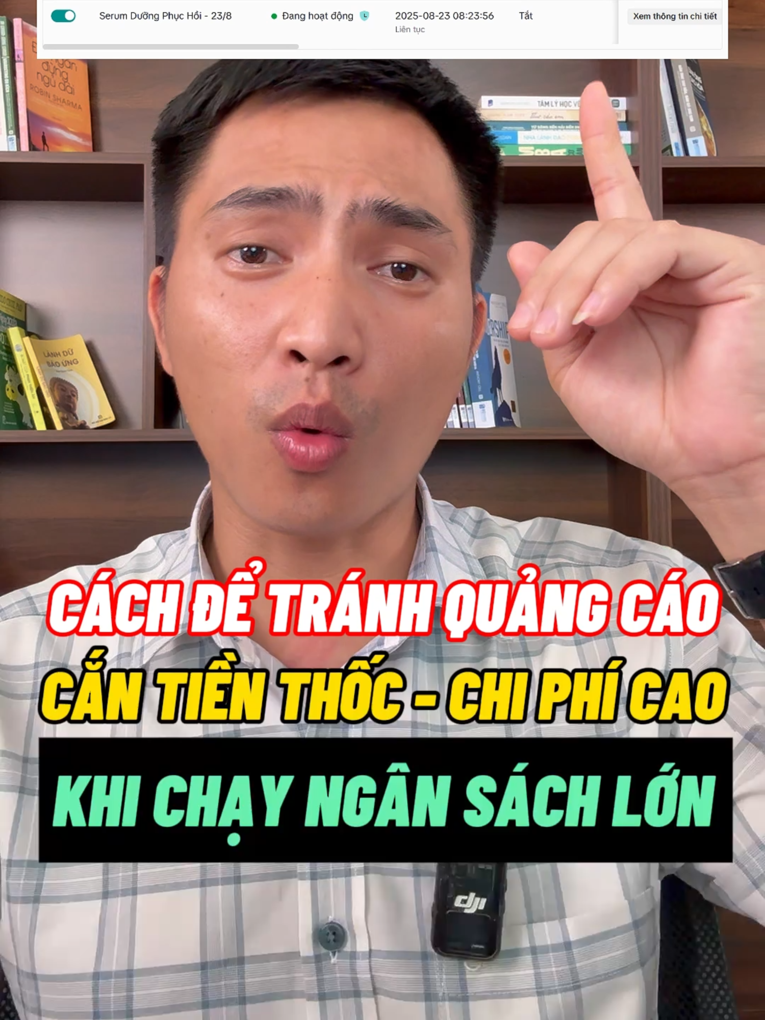 Cách để tránh quảng cáo cắn tiền thốc, chi phí cao khi chạy ngân sách lớn #damvantuan #quangcaotiktok #banhangtiktokshop #xaykenhtiktok #livestreambanhang