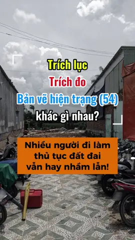 Trích lục không phải Trích đo, đừng nhầm kẻo hồ sơ bị treo. Tùy hồ sơ sẽ yêu cầu khác nhau. #dichvunhadat #nhadatbinhchanh #nhadatbinhtan #dodac #xuhuong 