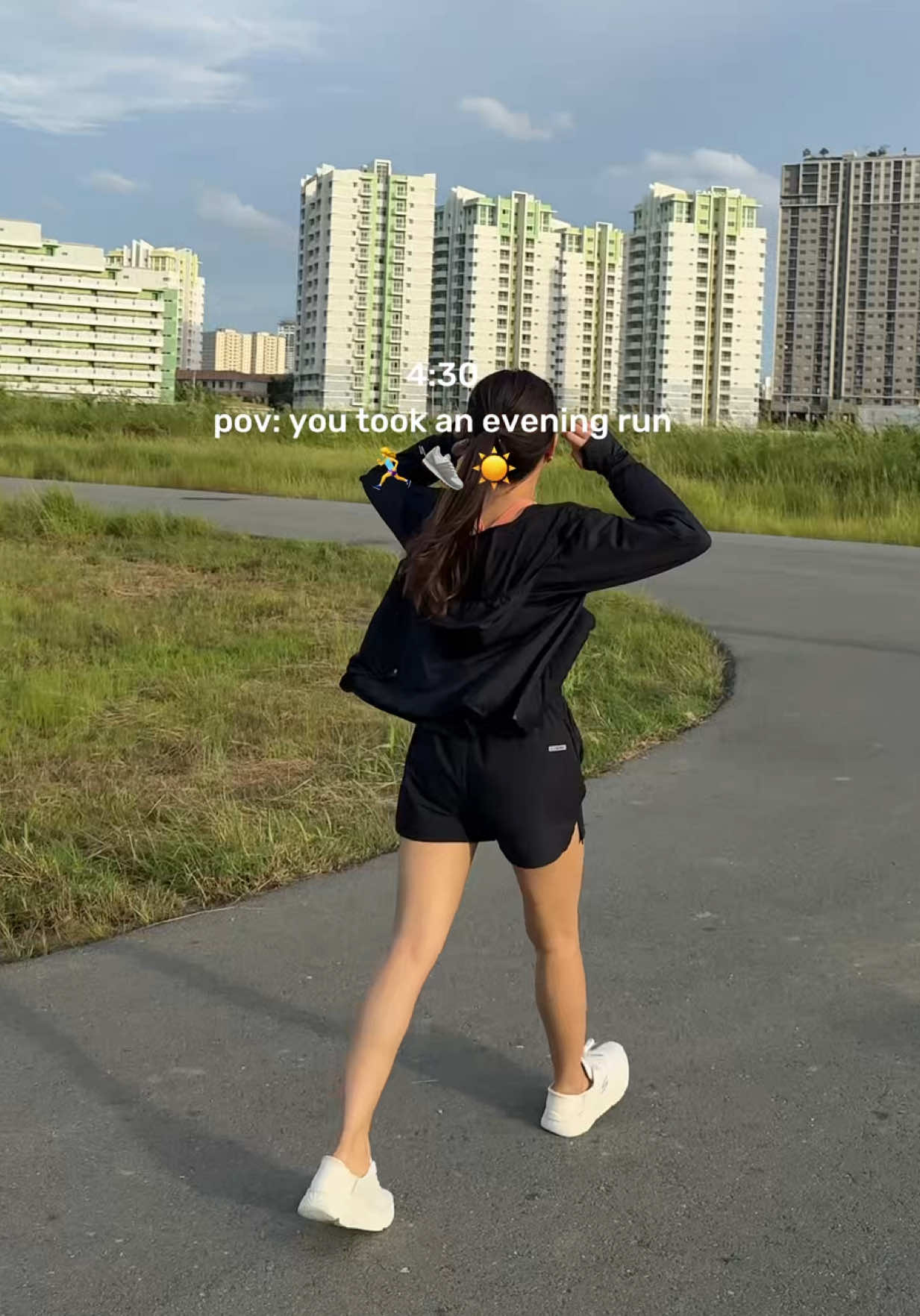 Evening run🌤️ #Running #jogging #healthylifestyle 