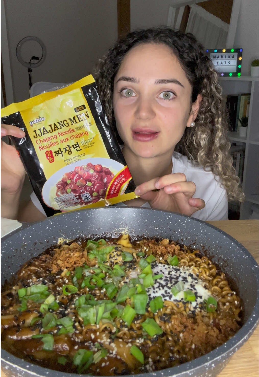Jjajangmen noodles🍜🫘 @viaggio di sapori food #asmr #FoodLover #japanesefood #eating #noodles 