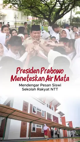 Presiden Prabowo Meneteskan Air Mata Mendengar Pesan Siswi Sekolah Rakyat NTT #fyp #prabowo #BersamaPresiden #PrabowoPapahDunia #PresidenKhatulistiwa 