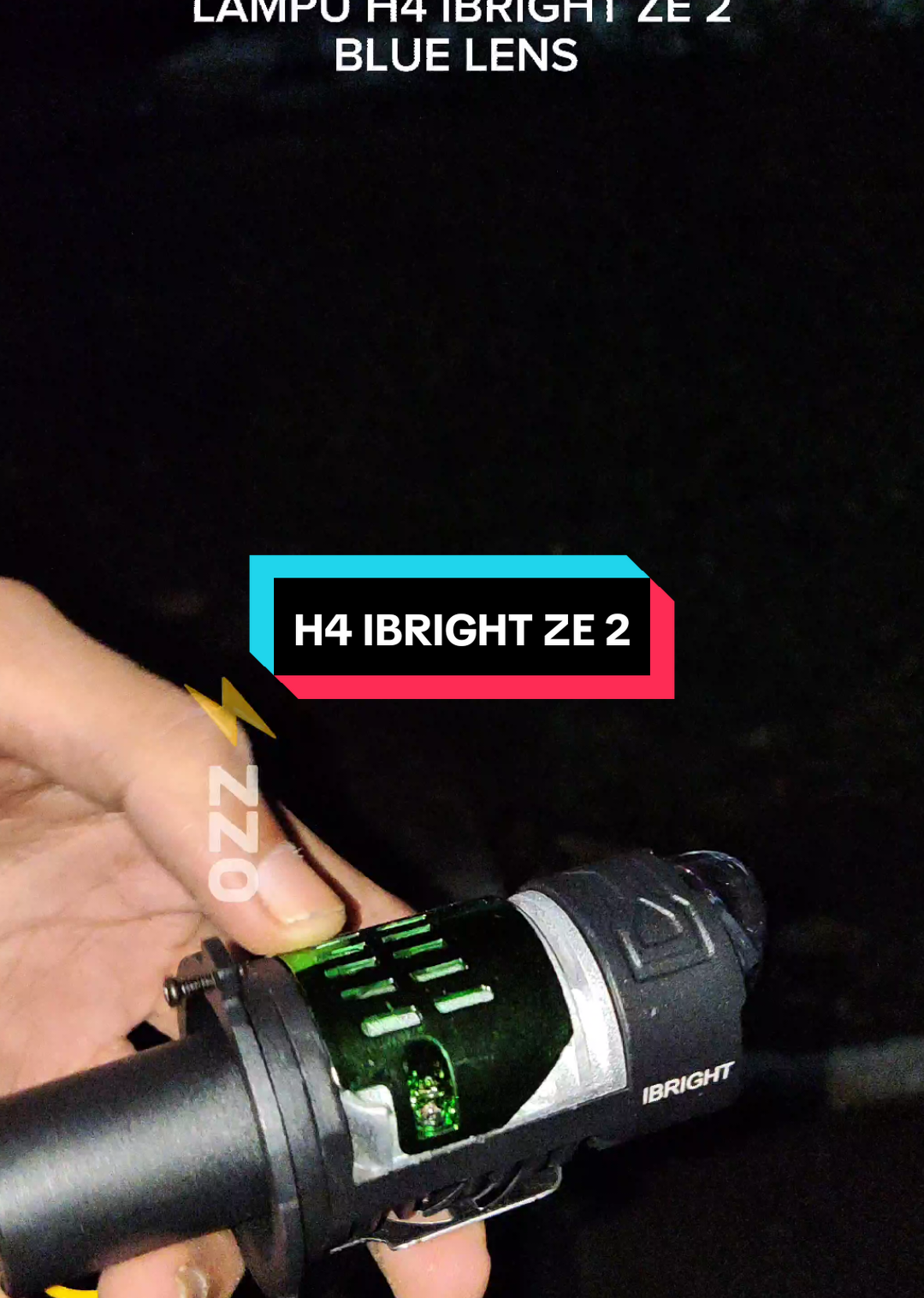 Lampu H4 IBRIGHT ZE 2 Blue Lens, Dilengkapi kipas pendingin dan devil Garansi 1 Tahun #ibright #lampuh4 #lampumobil #meelytz #fouryoupage 