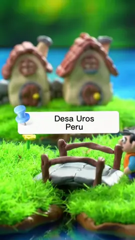 Desa Terapung. Desa Uros ~ Peru #aiclaymation #aiart #uros #peru #study 