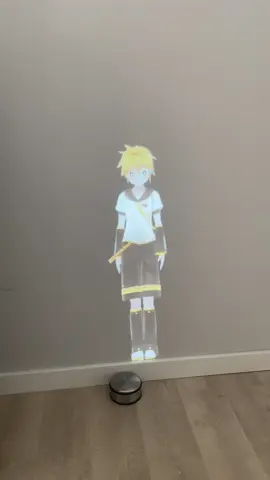 ＋♂ (Plus Boy) hologram this time. I swear they’re getting smaller and smaller someone help 😭. #foryou #hologram #kagaminelenhologram #+♂ #plusboy #kagaminelen 