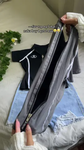fave top ng lahat graveee😭😭#zippertop #topwithzipper 