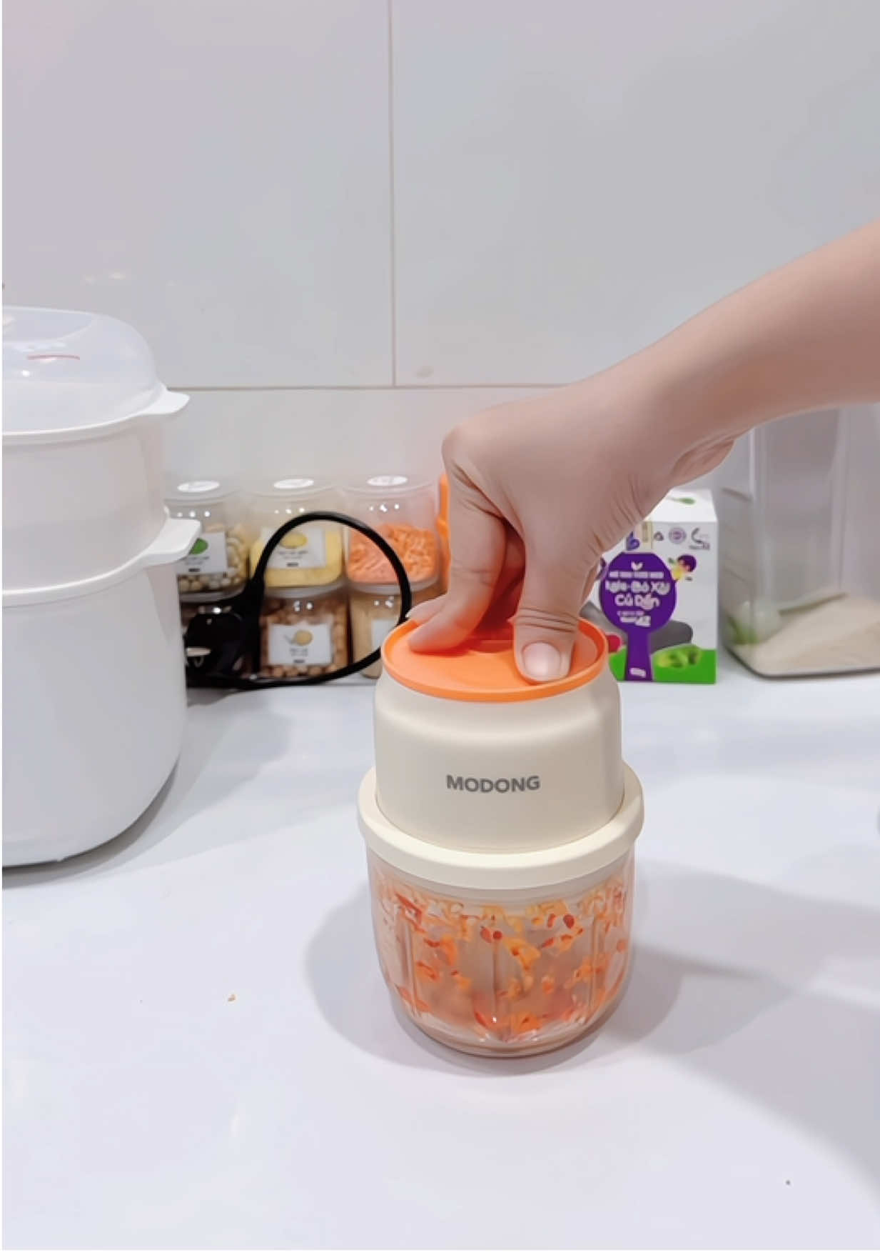 Máy xay tỏi ớt tích điện Modong #mayxaytoiot #mayxaytichdien #modong #kenhcuathaoreview #viral 