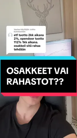 Vastaus käyttäjälle @Jukka Osakkeet vai Rahastot??