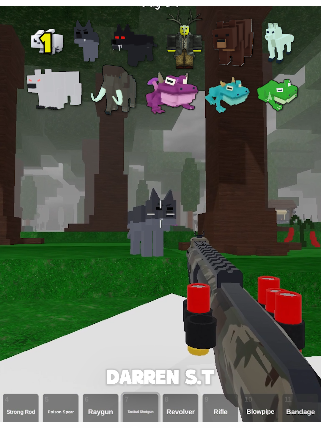 Tactical Shotgun VS All Entities on 99 Nights in the Forest (Updated) 💀🔫