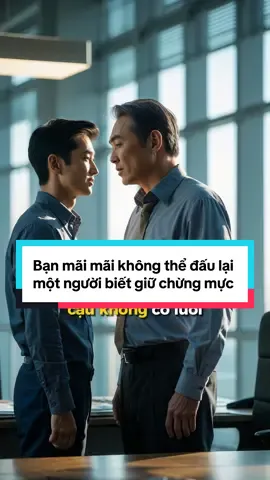 Bạn mãi mãi không thể đấu lại một người biết giữ chừng mực. #trietlycuocsong #baihoccuocsong #sachhay 