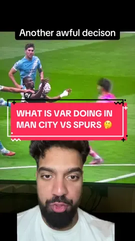 What is VAR doing in Man City vs Spurs #football #Soccer #fyp #ManCity #Spurs 