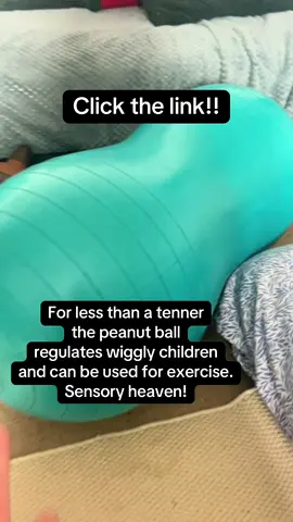 The peanut ball is multi use and less than a tenner, sensory regulation for children and exercise for the adults! Click the link for extra discounts #exercise #autism #sensory #Fitness #peanutball 