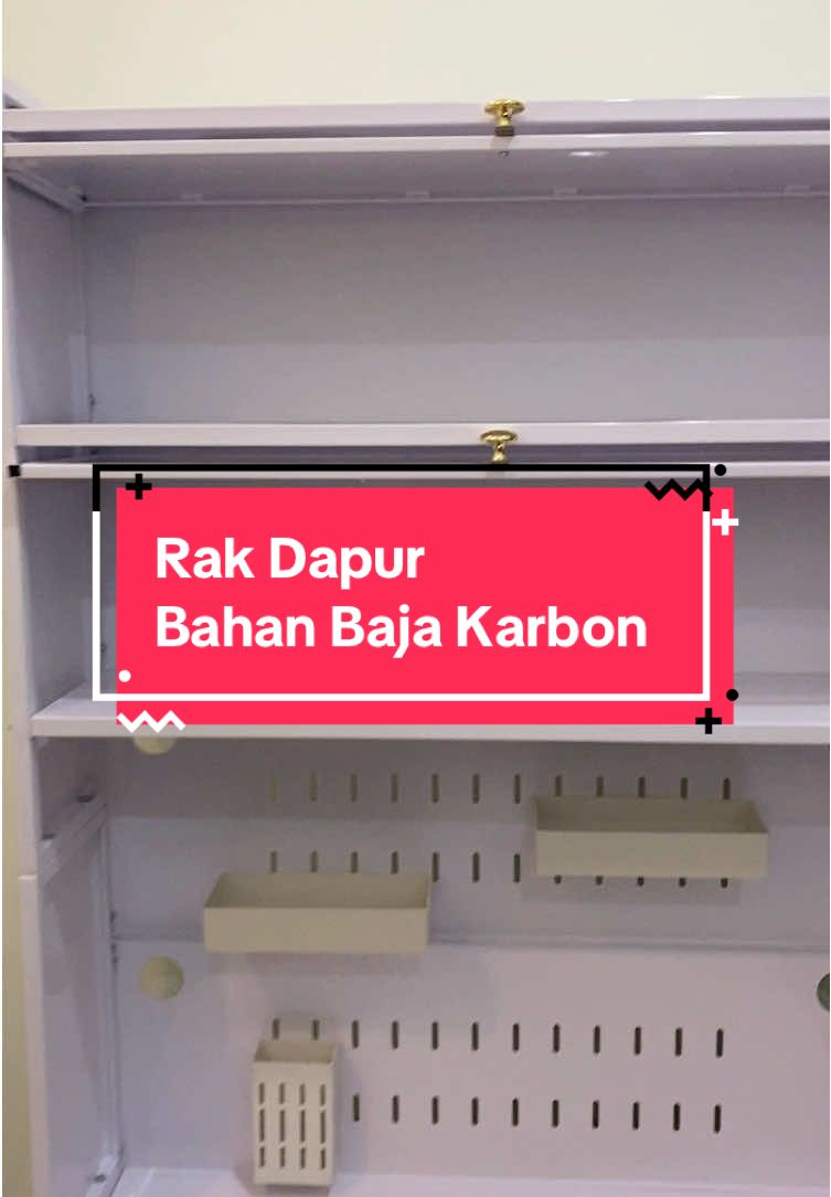Rak Lemari Dapur Baja Karbon. Tahan Air dan Tahan Gores Desain Modern dan Pemyimpanan Besar #rakdapur #rakpenyimpanan #rakbajacarbon #rakdapurmodern 