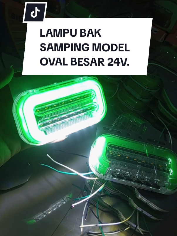 Lampu Samping Bak truk Variasi Model Oval Besar 24volt.  #lampubak  #lampubaksamping  #lampubaktruk  #lampuvariasi 
