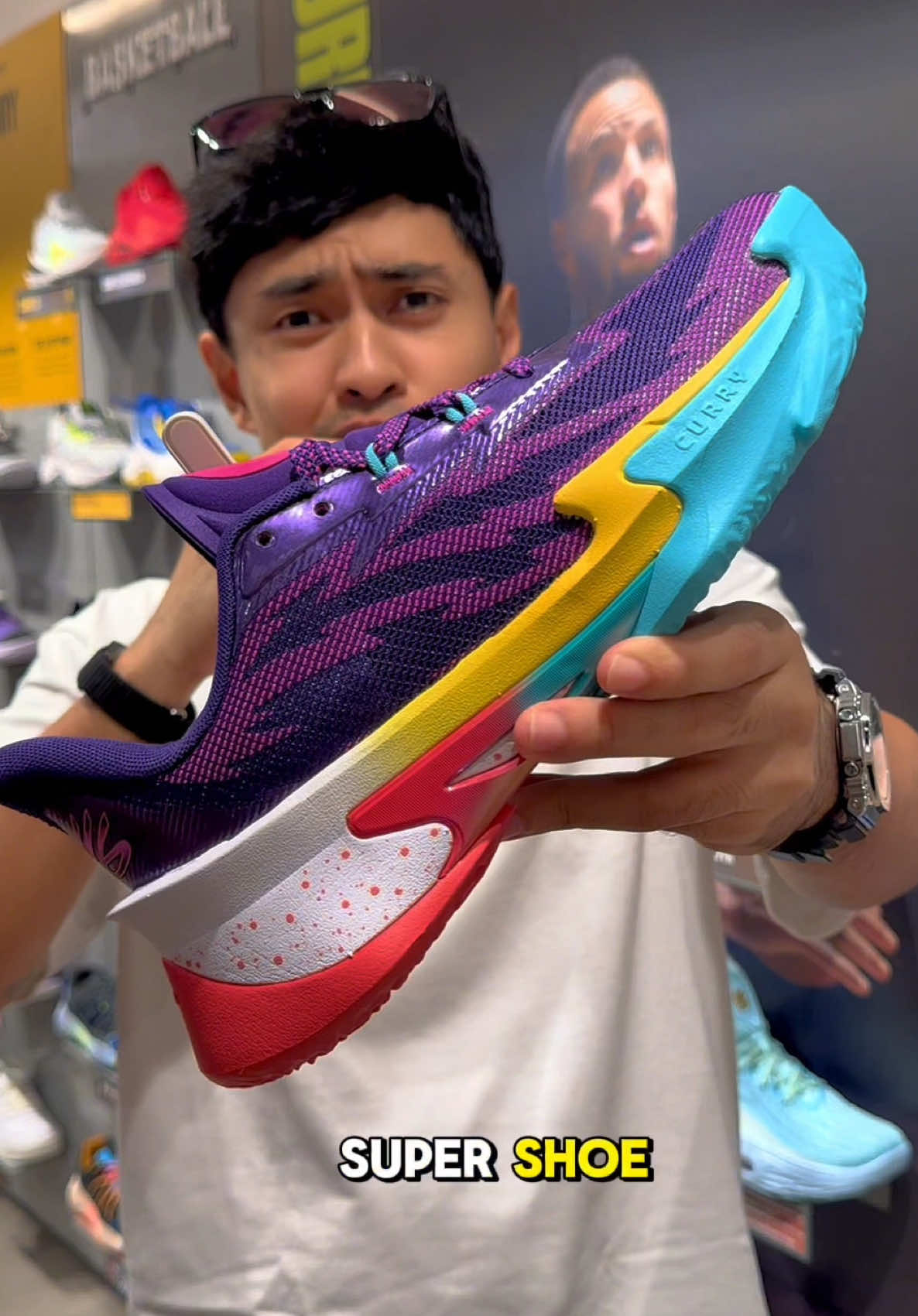 First look at the Curry Series 7 🏀🔥 Now built with Supercritical Flow cushioning for lighter bounce + next-level grip. Steph really changed the game again 👟💨 Would you hoop in these? 👀 #CurrySeries7 #CurryShoes #BasketballShoes #SneakerTok #underarmour 