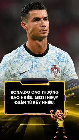 Sự khác biệt rõ ràng #ronaldo #messi 