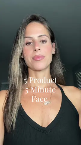 My take on the 5 product 5 minute face trend  #5minface #quickmakeup 